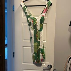 Farm rio size small cross back tropical print sundress.